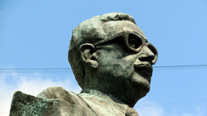 David Berkowitz, escultura de Salvador Allende, Santiago, Chile