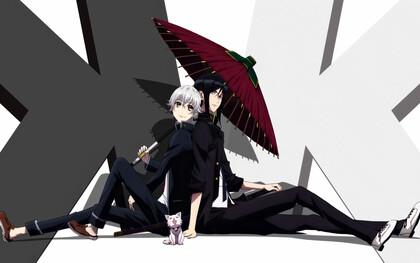 Two characters from K-Project, representing the stylized, cinematic vision that defines GoHands’ animation identity