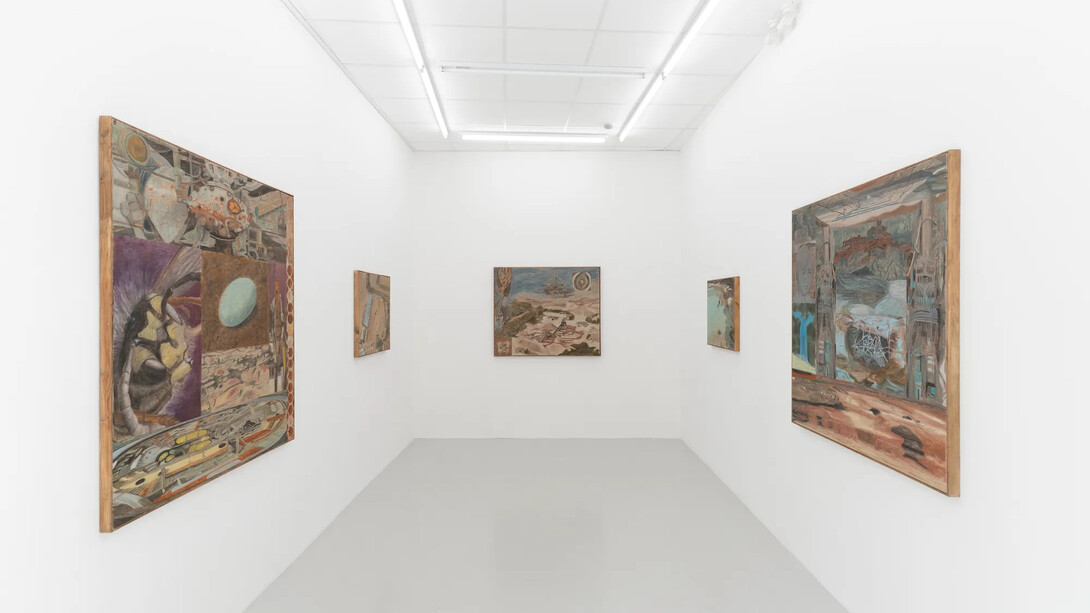 Frans Nybacka, Feeling small, bug pirates, exhibition view. Courtesy of Bricks Gallery