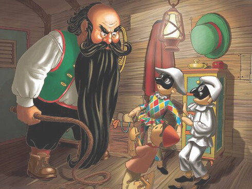 Mangiafuoco, illustrazione di Giancarlo Rizzo