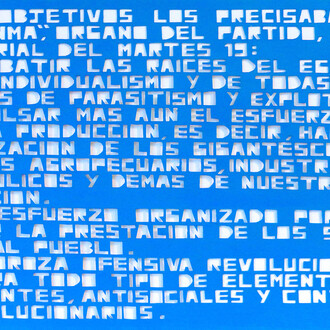 Hamlet Lavastida, For a Perfect Literature , GRAMMA (2007)  Media acrylic on paper, 55 Paper Sheets, 16 x 24  inches each (detail)
