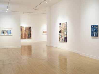 Mike Henderson, Exhibition view. Courtesy of Haines Gallery