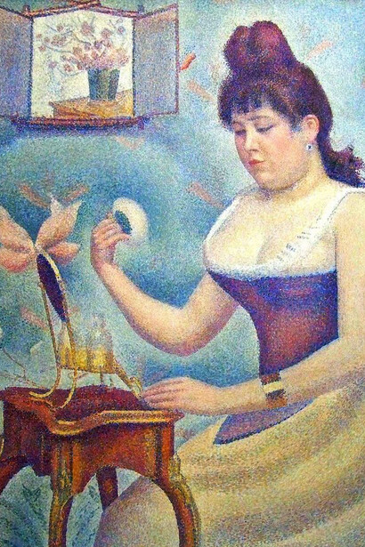 Georges Seurat - Young woman powdering herself