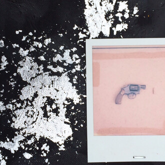Pauline Amos, Silver Bullet Pink Gun, 2014