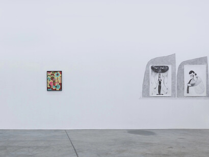 Various artists, The two walks, exhibition view. Courtesy of CARBON 12