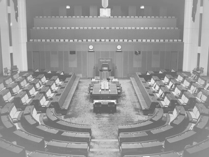 La Cámara de Representantes en el Parlamento australiano. Canberra, Australia