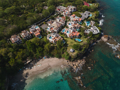 Ariel view of Cap Maison, St. Lucia, Caribbean