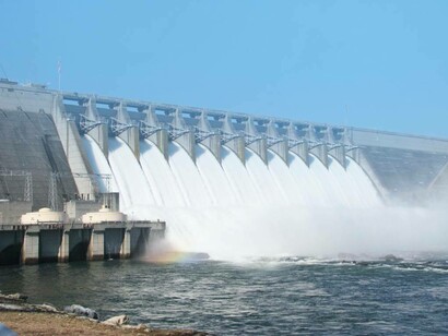 A hydropower plant in action is one of the practical uses for water