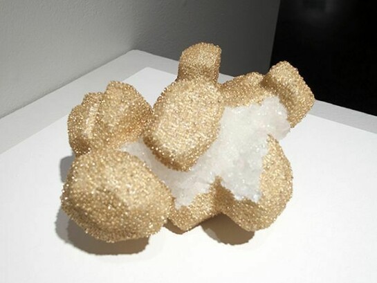Kyleigh Garman, Sediment XXI, Foam, Paint, Acrylic, Seed Beads, Borax, Resin