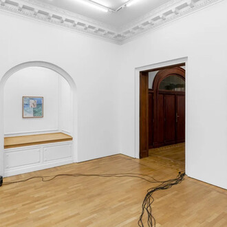 Julien Creuzet, Nos diables rouges, nos dérives, vista da exposição. Cortesia de Mendes Wood DM