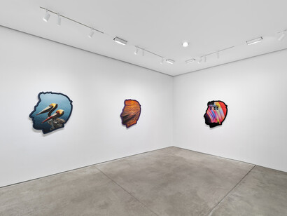 Alex Israel, Where is my mind? Exhibition view. Courtesy of Pace Prints Gallery
