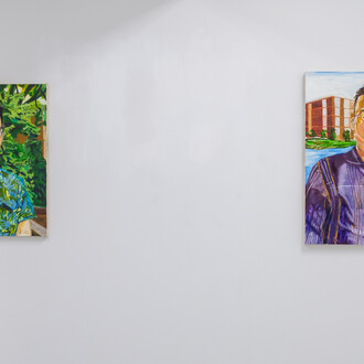 Installation view, Homer Shew, solo exhibition, Edouard Malingue Gallery, Hong Kong, 2021. Image courtesy of the artist and Edouard Malingue Gallery.

