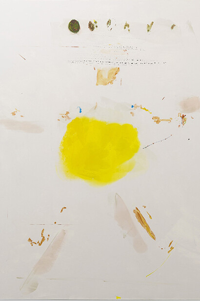 Henry Chapman, Suicide Bomber, 2014, oil and graphite on canvas, 72 x 54 inches