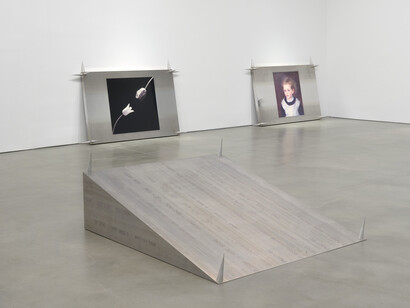 Jordan Wolfson, exhibition view. Courtesy of Gagosian Gallery