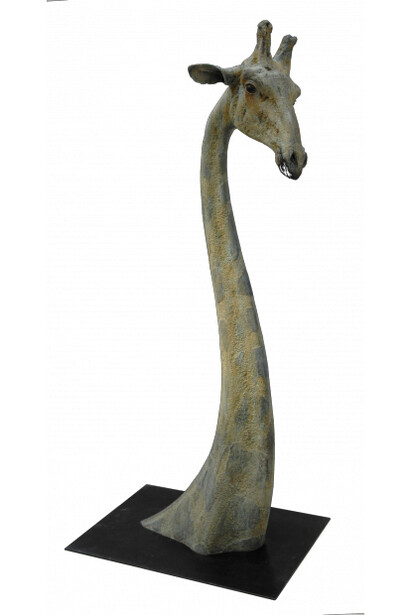 Quentin Garel, Girafe, 2014, Bronze, 109" x 47" x 25½" 