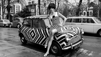 1960s Mod fashion, short for "modernist," was a youth-driven style revolution that emerged from Swinging London. Rejecting the conservative and austere fashions of the 1950s, it embraced bold colour blocking, geometric patterns, sleek shift dresses, miniskirts, and iconic go-go boots, creating a fresh and distinctly modern aesthetic