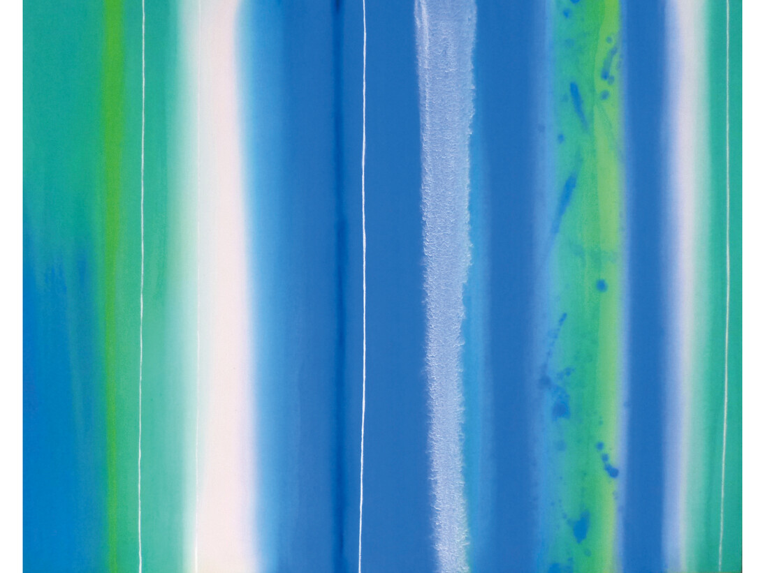 Michiko Sakurai, Field of Light, 2014, acrylic on cotton canvas, 80.3 x 100 cm
