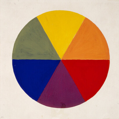 Monica Ullmann‐Broner, distribution of colours in the wheel, study from Kandinsky’s course, 1931
Photo credit: Bauhaus‐Archiv Berlin, Foto: Markus Hawlik