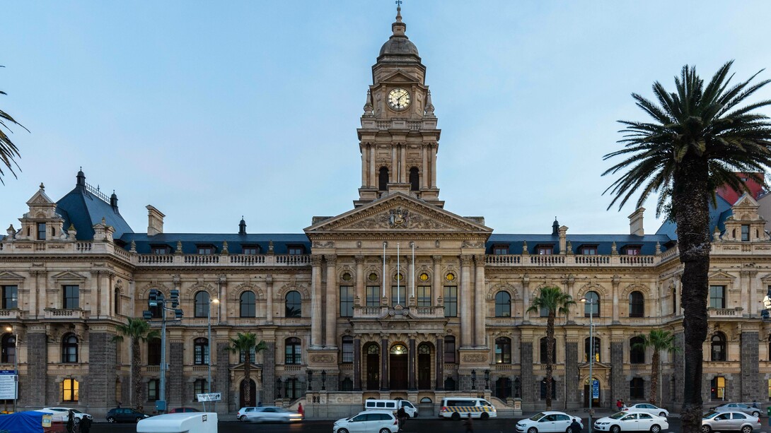 View of Cape Town city hall, Capetown, South Africa