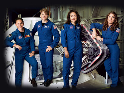 Equipaggio spaziale femminile. Gli studi hanno mostrato che le donne riescono a vivere più a lungo in spazi ristrette e condizioni stressanti