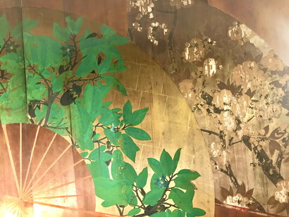Hyakudan Kaidan, staircase ceiling fan paintings © Alma Reyes