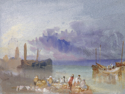 Joseph Mallord William Turner, Harbour view (detail), about 1826. Courtesy of National Galleries of Scotland 