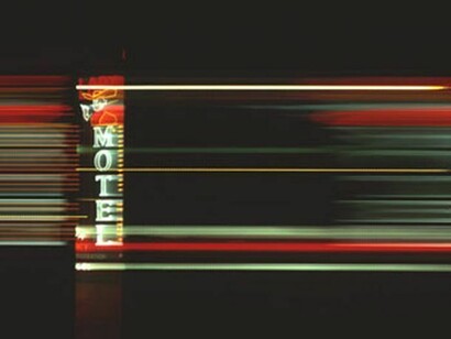 Rob Carter, Travelling Still, Motel, Las Vegas, 2005, Hand print on Cibachrome paper, 51 x 51 in / 130 x 130 cm, Edition of 3, courtesy of Eleven, London