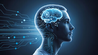 Digital artwork representing a collective mind or shared intelligence