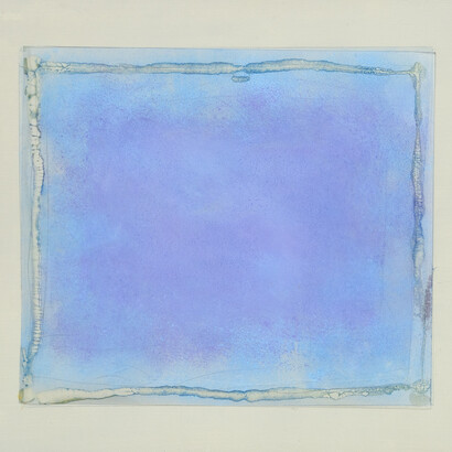 Vincenzo Cecchini, La Polvere Del Colore, 2019, Tecnica mista, acetato su tela, cm 80 x 90, pezzo unico, ©Mattia Mognetti / Courtesy Glenda Cinquegrana Art Consulting