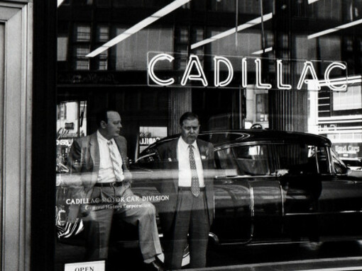 William Klein, Cadillac, NY, 1955. Courtesy of Howard Greenberg Gallery
