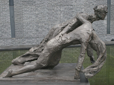 The memorial was built to remember the hundreds of thousands of Chinese civilians and unarmed soldiers killed when Japanese forces captured the city