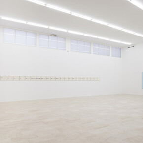 Irma Blank. Life Line, Exhibition view. Courtesy of P420