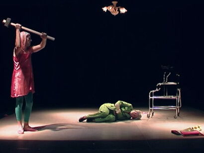 Escena de la obra "El esplendor de la tortura"