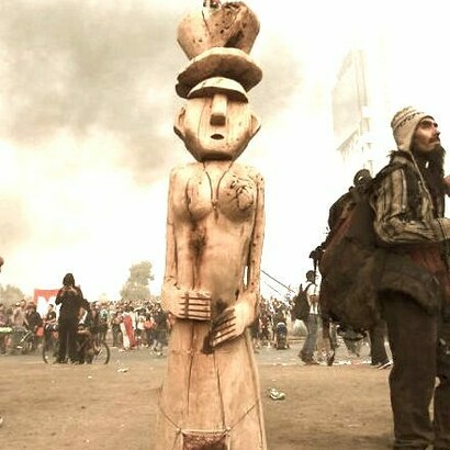 La Plaza de la Dignidad durante las protestas