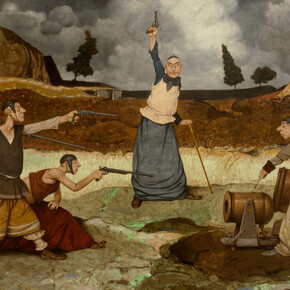 In the shadow of Ararat, exhibition paintings. Courtesy of Erarta Museum 