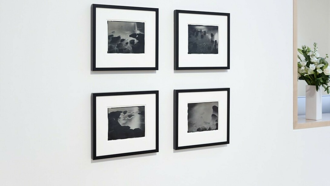 Chris McCaw. Time and Tides, Exhibition view. courtesy of Haines Gallery