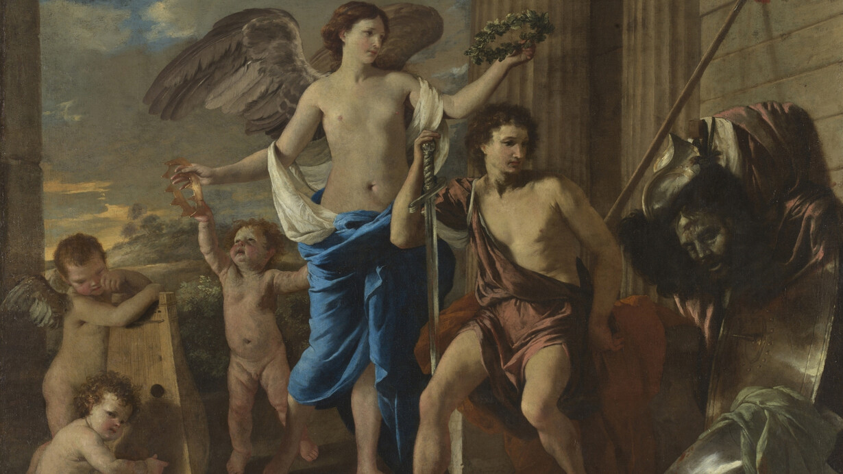 Poussin, Nicolas, El triunfo de David, hacia 1630. Cortesía del Museo del Prado