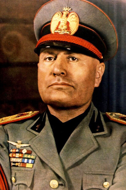 Benito Mussolini. El fascismo promueve un nacionalismo extremo, supremacista, xenofóbico y racista