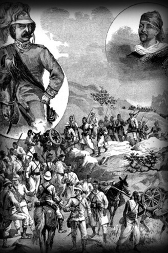 Il generale Oreste Baratieri, comandante delle truppe italiane in Eritrea, guidò l'esercito del Regno d'Italia nella campagna contro l’Etiopia, culminata nella disastrosa sconfitta di Adua, che segnò la fine delle sue ambizioni militari nel Corno d’Africa. Le truppe italiane, composte in parte da ascari africani, affrontarono condizioni logistiche difficili e un’avanzata etiope ben organizzata e determinata a respingere l’invasore