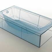 Do Ho Suh, Specimen Series: 348 West 22nd Street, APT. New York, NY 10011, USA - Bathtub, 2013, polyester fabric, 13.4 x 59.1 x 30.1 inches, 34 x 150.1 x 76.5 cm