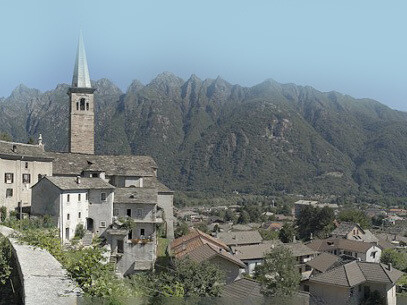 Ornavasso (Verbano-Cusio-Ossola), veduta della Val d'Ossola
