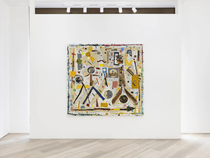 Martin Daiber, Onda expansiva (expanding wave), exhibition view. Courtesy of Beers Gallery