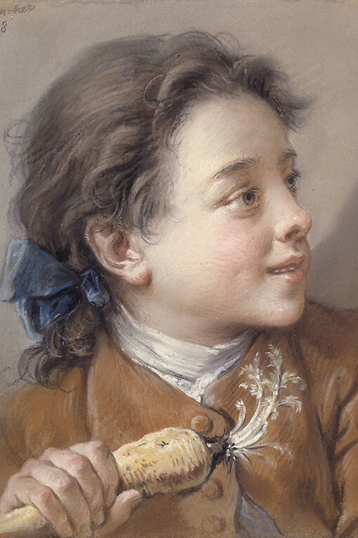 François Boucher, French, 1703-1770, Boy with a Carrot, 1738