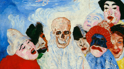 James Ensor, La muerte y las máscaras (1897)