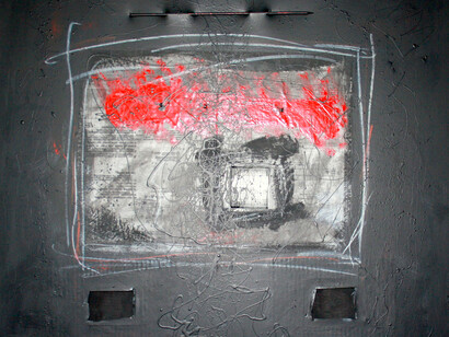 Rafael Espada, Senza Titolo, Tecnica mista, 100x100