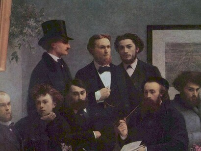 No solo ha habido genios en física o matemática, sino también en artes y literatura: en este cuadro de Henri Fantin-Latour aparecen sentados a la izquierda Verlaine (casi calvo) y un jovencísimo Rimbaud, niño prodigio y la figura que cambió la poesía en el siglo XIX
