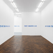Lawrence Weiner, In relation to probable use, ausstellungsansicht. Mit freundlicher genehmigung der Galerie Hubert Winter