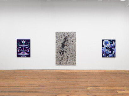 The Moon and I, 2023, installation view, photo by Lance Brewer. Courtesy of Grimm, NYC