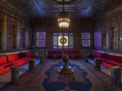 Inside the Muhammed Ali Pasha palace in Cairo Egypt