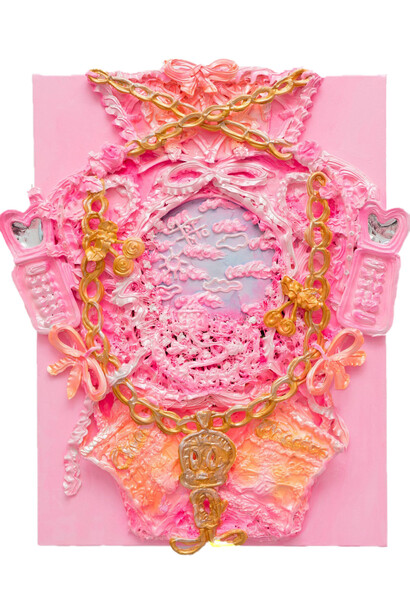 Yvette Mayorga, Tweety hot lovers (after century vase c. 1876), 2021. Courtesy of Ruiz-Healy Art Gallery